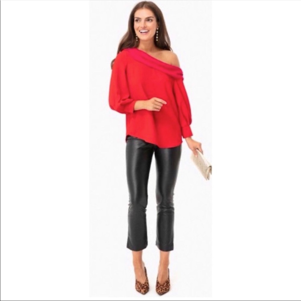 NWT Tuckernuck Hawkins Blouse in Red